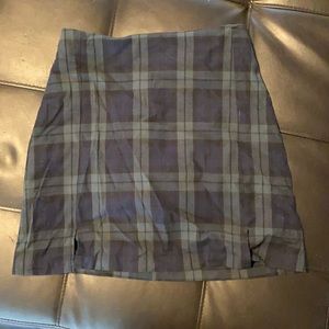 plaid mini skirt